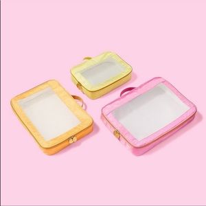 Stoney Clover Lane x Target 3pc Packing Cube Set Pink/Orange/Yellow
